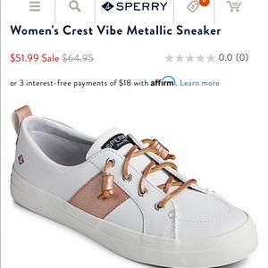 Women’s crest vibe metallic sperry sneaker